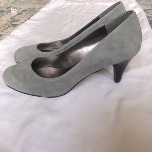 Grey Suede Heels